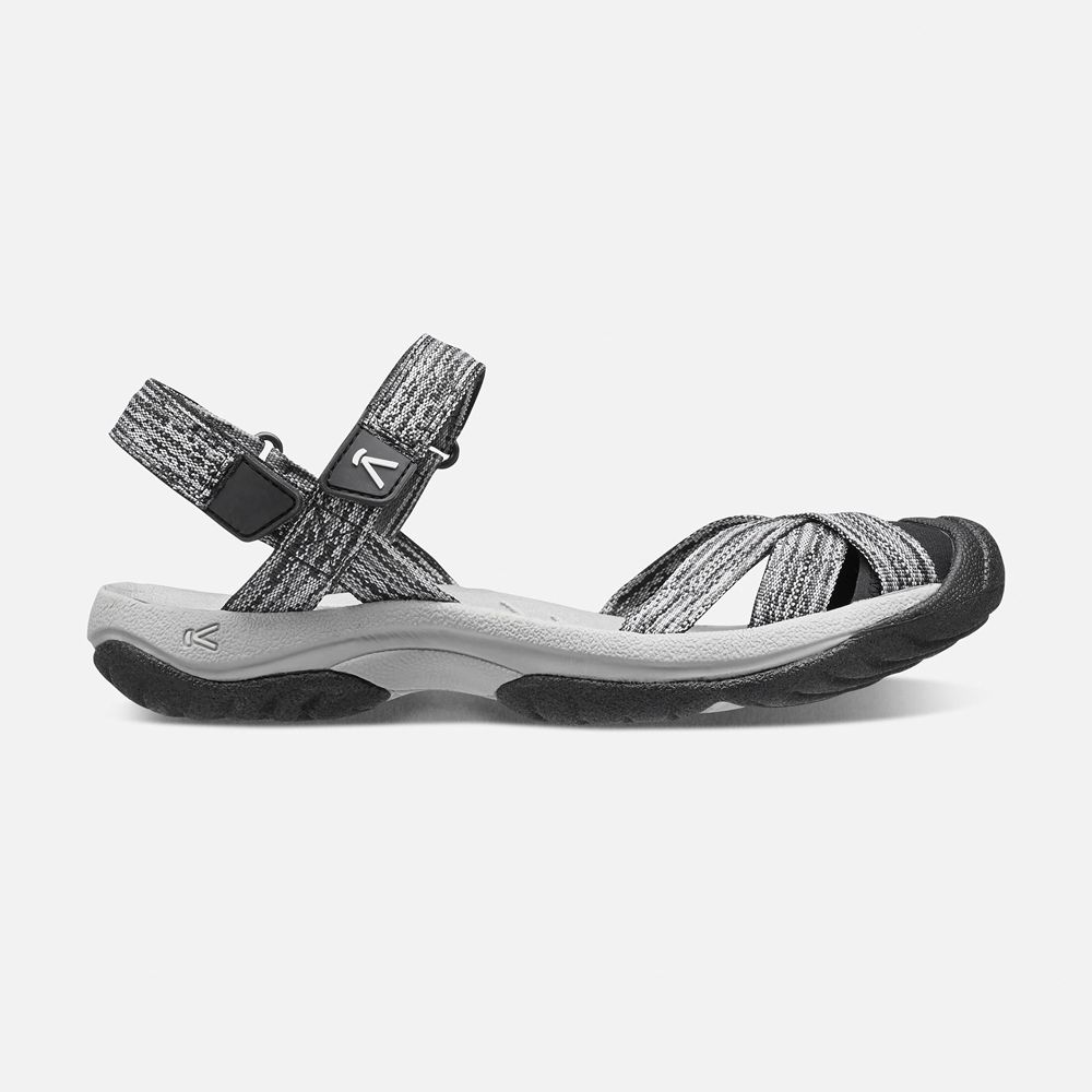 Sandalias con correa Keen Mexico Negros/Grises - Mujer Bali Strap - YV3170495